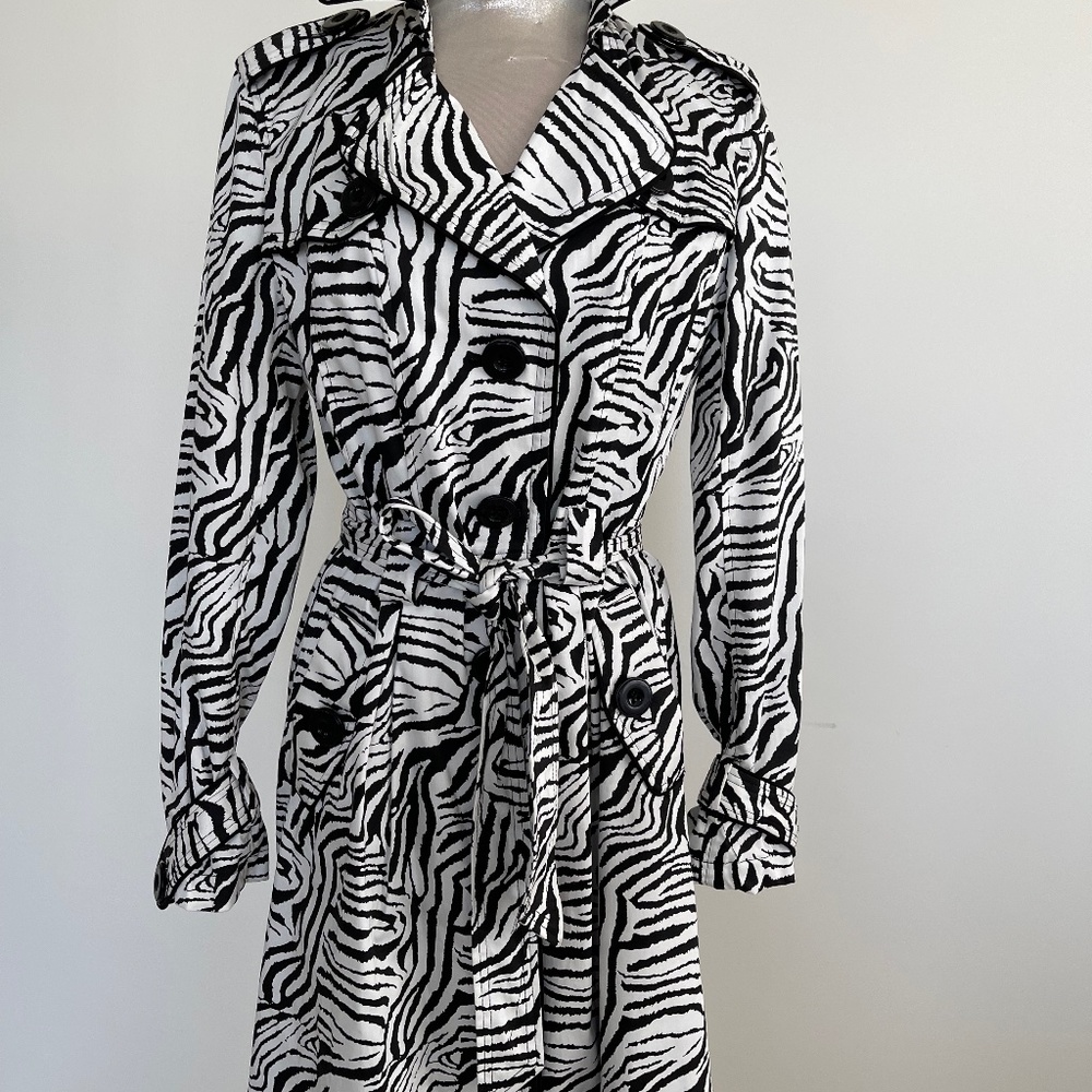 Trench coat, Linea Domani Black/White